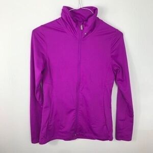 Under Armour  purple full zipper purple sweat top size S…0560